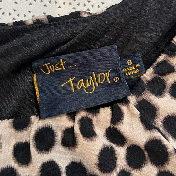 Just Taylor Leopard Dress Size 8 - Picture 6 of 7